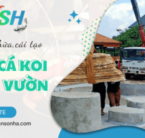 Dịch vụ sửa chữa, cải tạo, hồ cá Koi sân vườn
