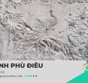 Hô biến bức tường đơn điệu thành nghệ thuật với tranh phù điêu