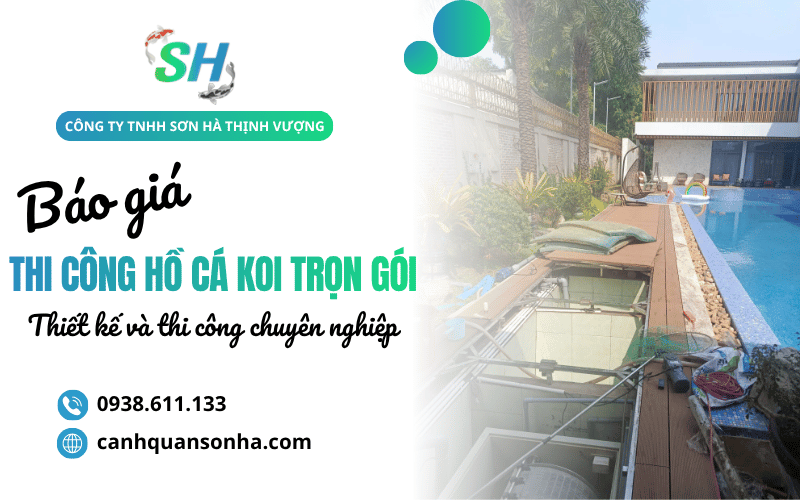 thi công hồ cá Koi trọn gói
