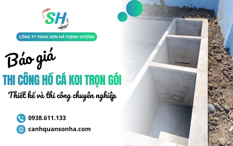 thi công hồ cá Koi trọn gói